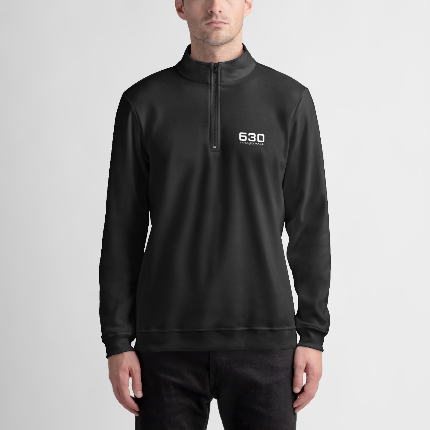Quarterzip Pullover (Black)