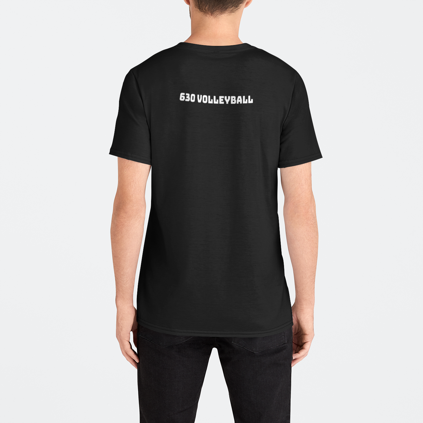 VolleyDad Black Crew Tee